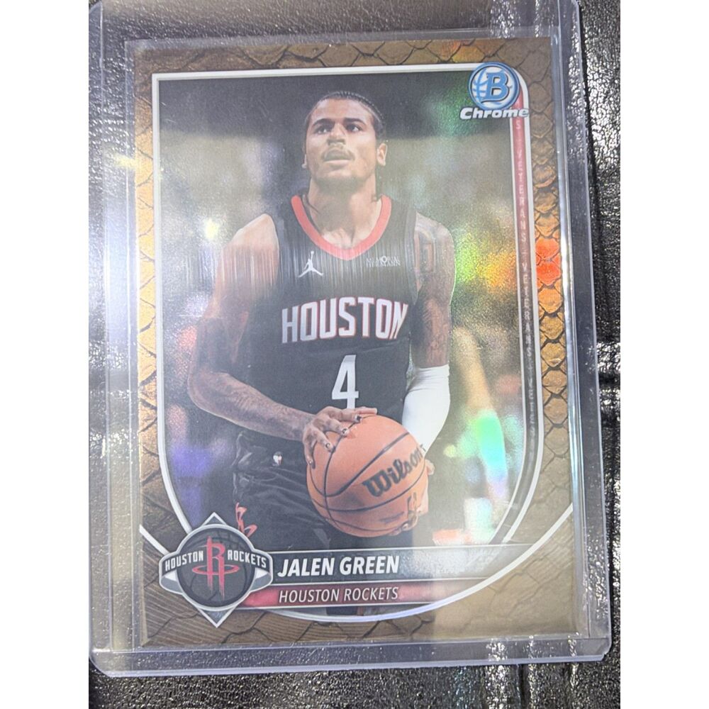 2025-26 Bowman University Chrome Jalen Green Houston Rockets